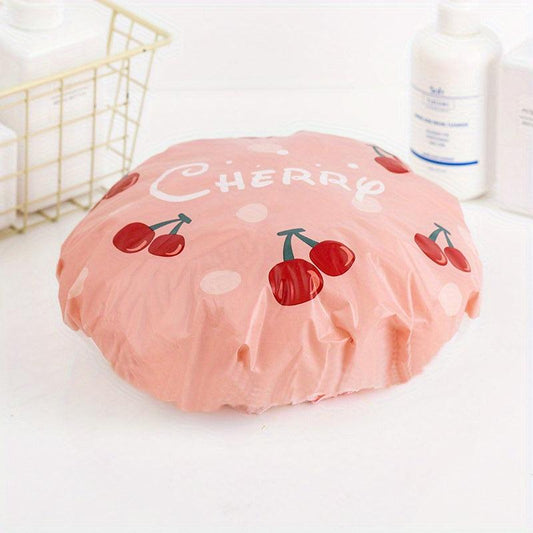 Fruit Shower Cap Waterproof Long Hair Cover