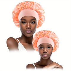 Smooth Satin Hair Cap Set for Curling and Straightening Hair