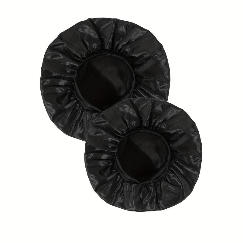 Smooth Satin Hair Cap Set for Curling and Straightening Hair