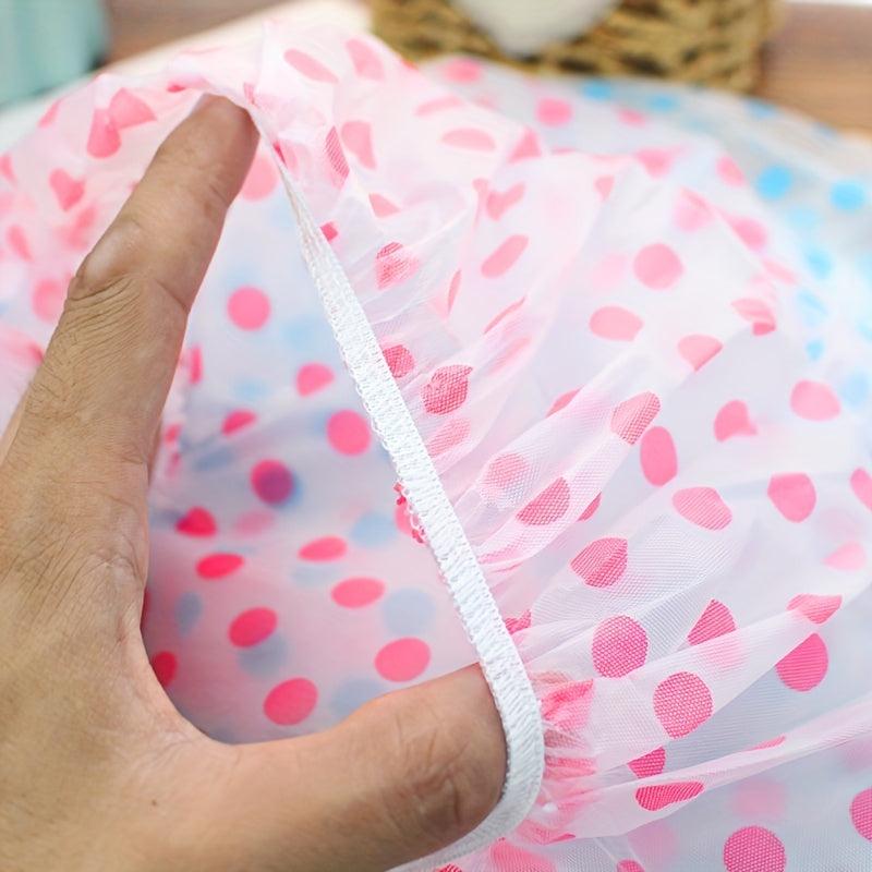 6pcs Printed Bonnet Shower Caps Waterproof Bath Caps for Women Ladies