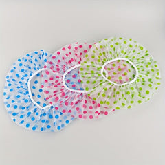 6pcs Printed Bonnet Shower Caps Waterproof Bath Caps for Women Ladies
