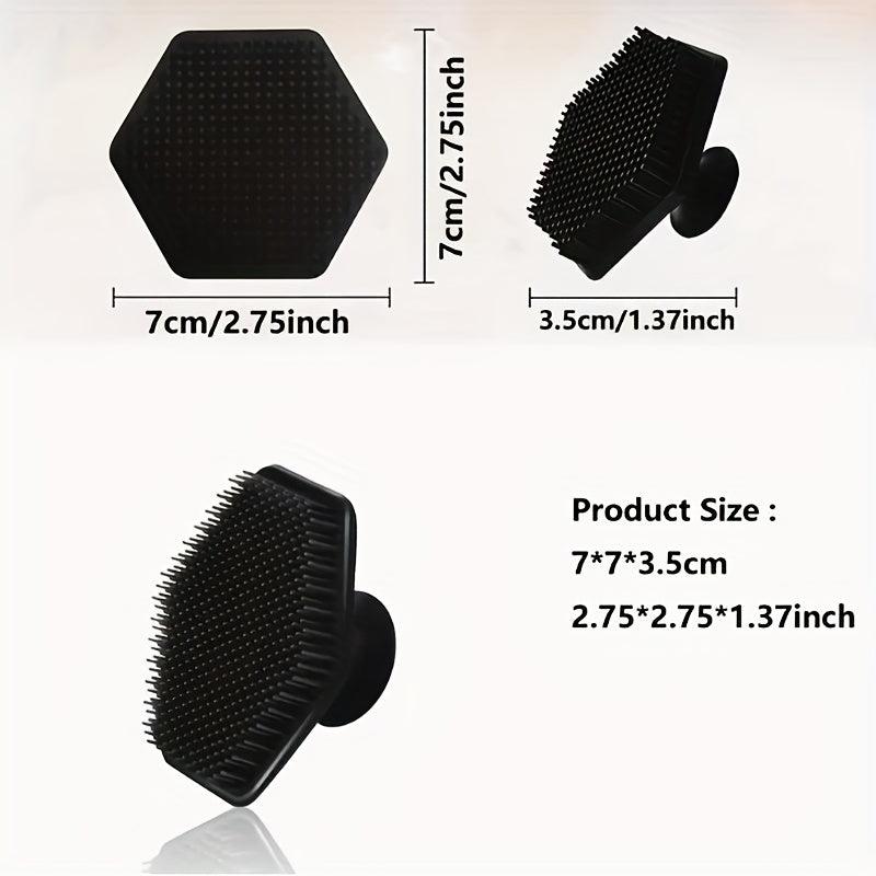 Men's Silicone Face Scrubber Exfoliates Skin