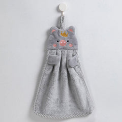 4pcs Microfiber Hand Towels Little Pig Towel Absorbent Kitchen & Bathroom Towel