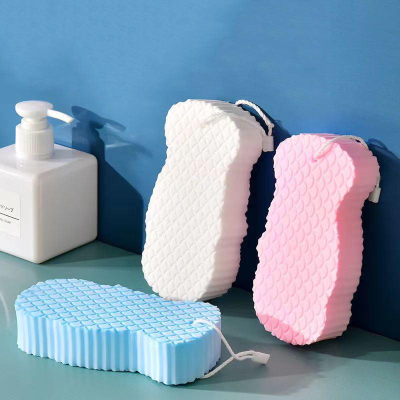 3pcs Soft Sponge Body Scrubber Bath Exfoliating Scrub Sponge