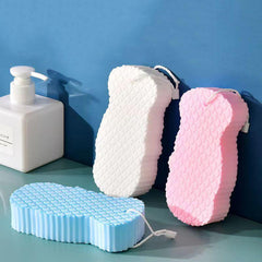 3pcs Soft Sponge Body Scrubber Bath Exfoliating Scrub Sponge