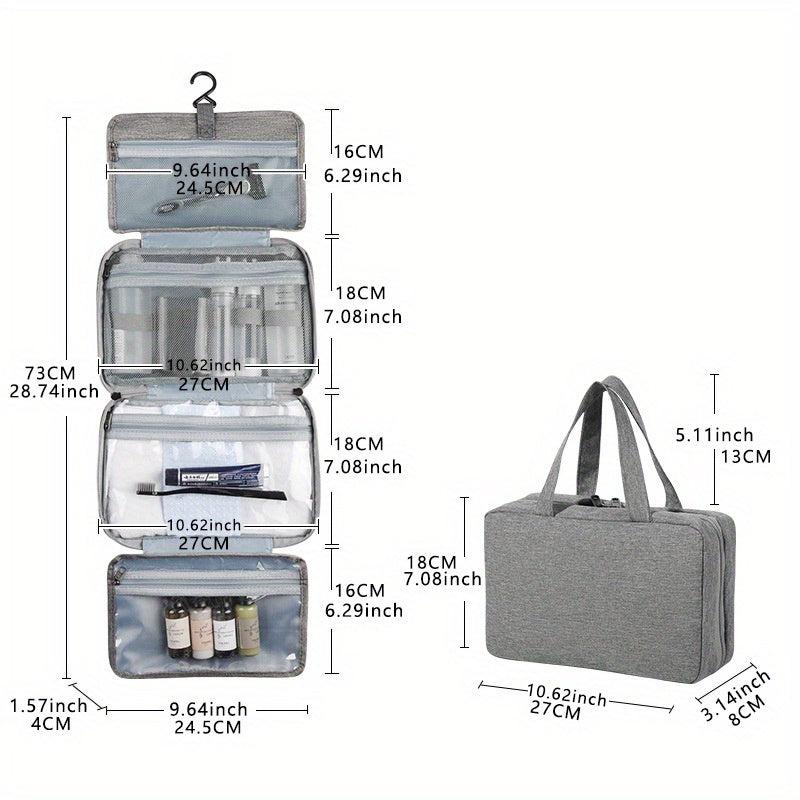 Portable Travel Toiletry Bag with Wet/Dry Separation