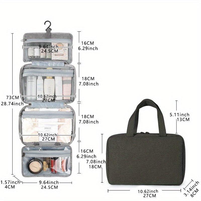 Portable Travel Toiletry Bag with Wet/Dry Separation