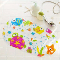 Non Slip Shower Mat with Suction Cups - Easy Dry Anti Slip Bathroom Floor Mat