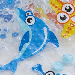 Non Slip Shower Mat with Suction Cups - Easy Dry Anti Slip Bathroom Floor Mat
