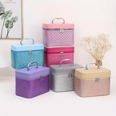 3pcs Makeup Case Set Portable Cosmetic Storage Travel Organizer Large Capacity