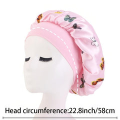 Satin Shower Cap for Women Protects Hair Shea-Infused