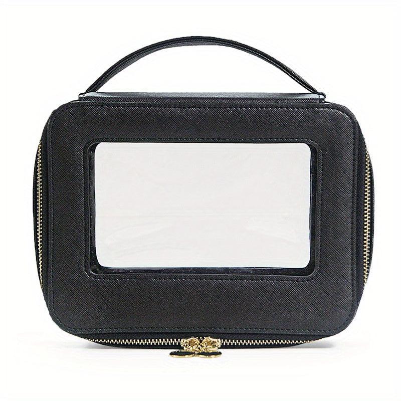 Portable Makeup Bag With Handle Travel Toiletries Storage Bag