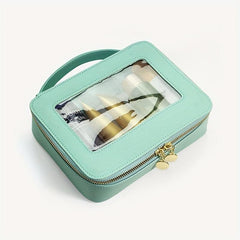 Portable Makeup Bag With Handle Travel Toiletries Storage Bag