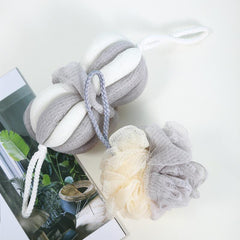 2pcs Stretch Bath Shower Loofah Sponge Body Scrubber Exfoliating Sponge