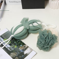 2pcs Stretch Bath Shower Loofah Sponge Body Scrubber Exfoliating Sponge