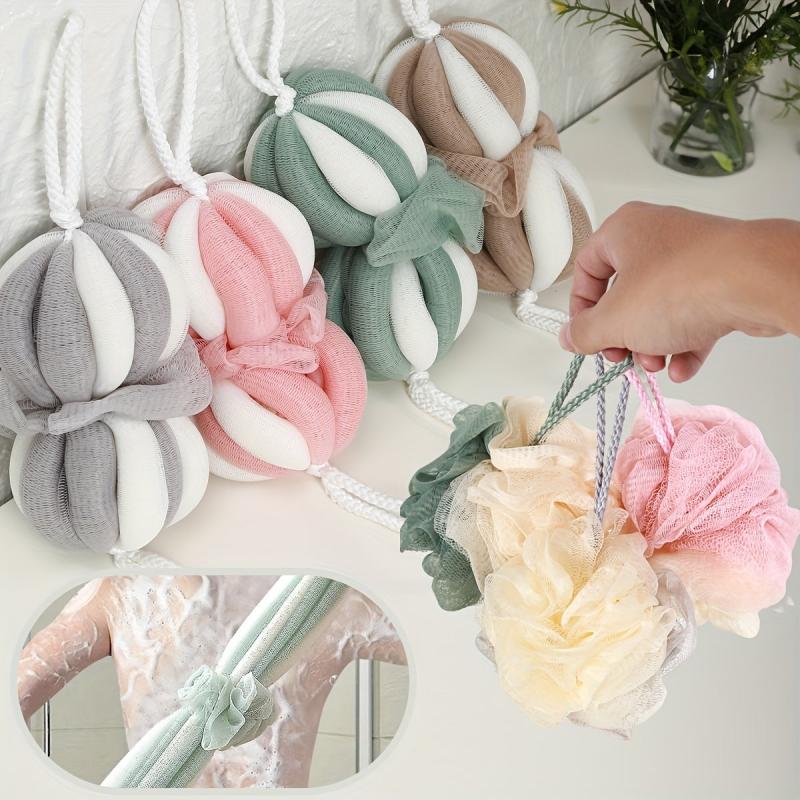 2pcs Stretch Bath Shower Loofah Sponge Body Scrubber Exfoliating Sponge