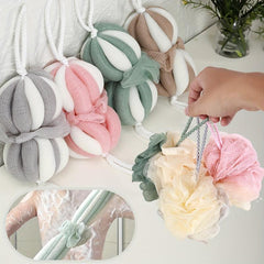 2pcs Stretch Bath Shower Loofah Sponge Body Scrubber Exfoliating Sponge