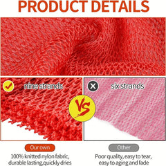 African Long Bath Net Sponge - Body Exfoliating Shower Scrubber