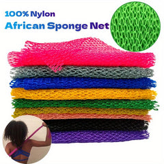 African Long Bath Net Sponge - Body Exfoliating Shower Scrubber