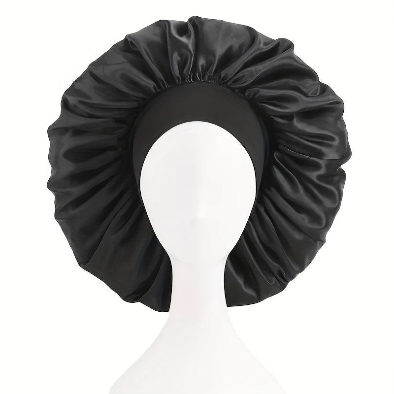 Adjustable Satin Bonnet Hair Cap For Sleeping Long Hair Care Women Night Hat