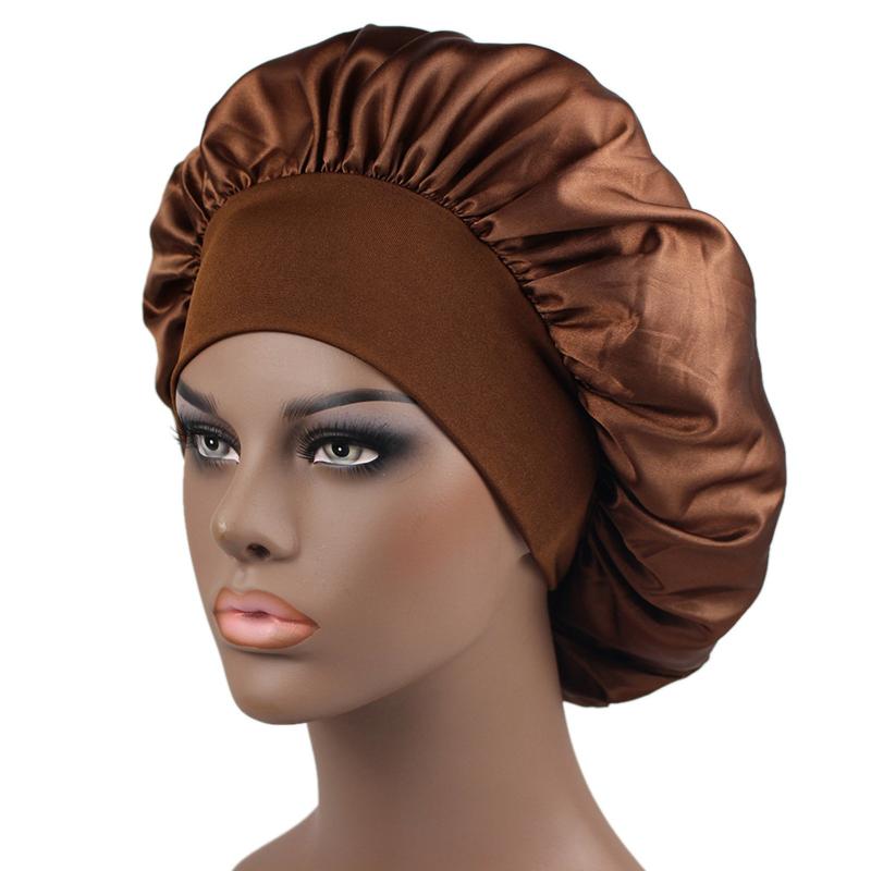 Stretchable Satin Hair Bonnet Shower Cap for Women