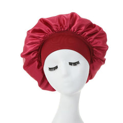 Stretchable Satin Hair Bonnet Shower Cap for Women