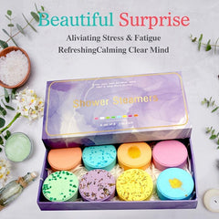 Aromatherapy Shower Steamers 8 Pack Bath Bombs Self Care Gift