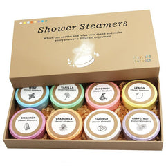 Aromatherapy Shower Steamers 8 Pack Bath Bombs Self Care Gift