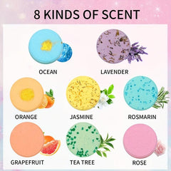 Aromatherapy Shower Steamers 8 Pack Bath Bombs Self Care Gift