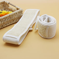 Natural Loofah Back Strap Bath Brush Shower Massage Spa Scrub Sponge