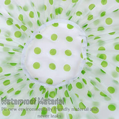 6pcs Waterproof Shower Caps Reusable Elastic Large Size