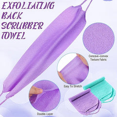 Double Sided Back Scrubber Microfiber Fast Drying Exfoliating