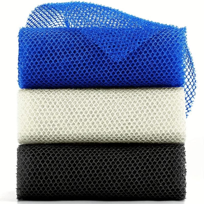 3 Pcs African Net Shower Sponge Exfoliate