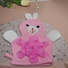 Cartoon Sponge Bath Ball Towel Set