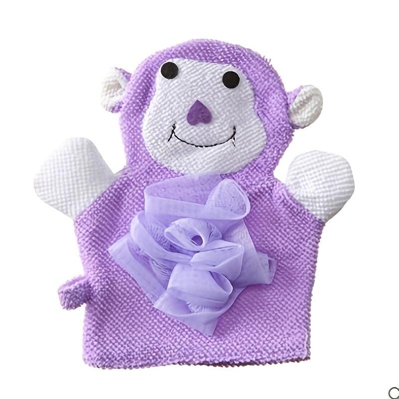 Cartoon Sponge Bath Ball Towel Set