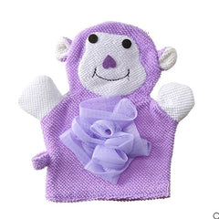 Cartoon Sponge Bath Ball Towel Set