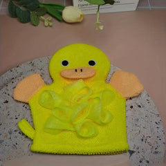 Cartoon Sponge Bath Ball Towel Set