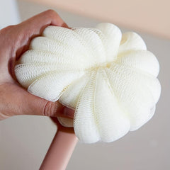 Shower Body Brush With Bristles And Loofah Back Scrubber
