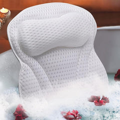 4D Air Mesh Non Slip Bath Pillow for Head Neck and Back Support
