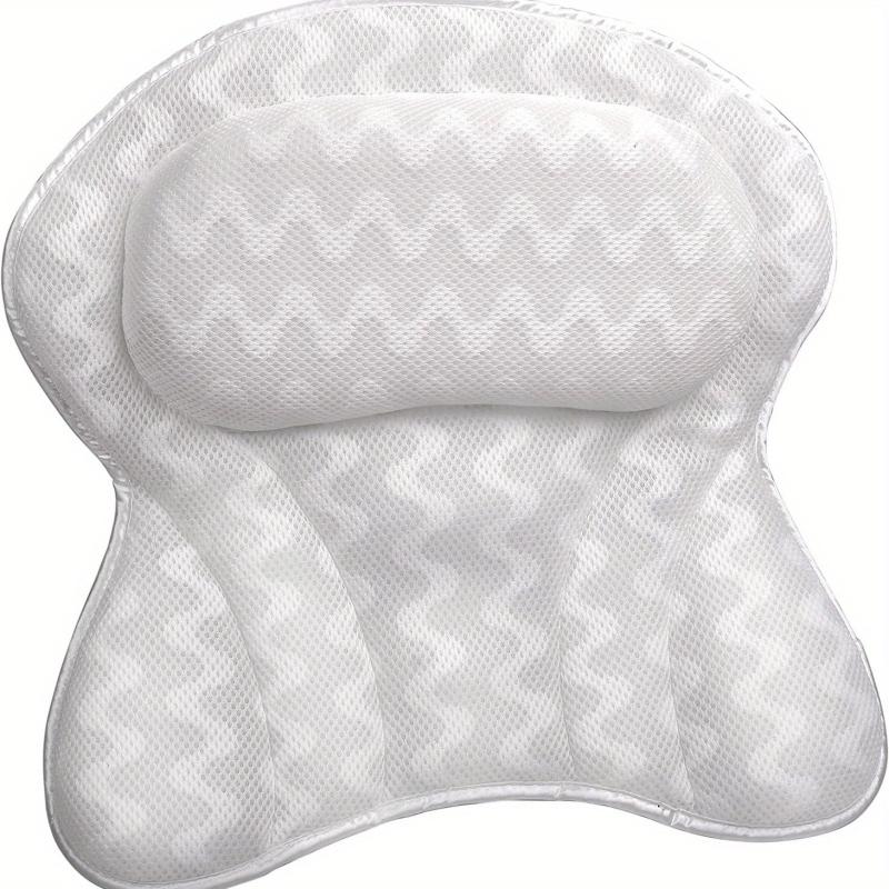 4D Air Mesh Non Slip Bath Pillow for Head Neck and Back Support
