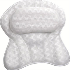 4D Air Mesh Non Slip Bath Pillow for Head Neck and Back Support