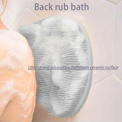 Back Foot Scrubber Pad For Men And Women Exfoliating Shower Mat With Suction Cup