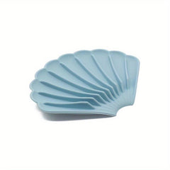 Silicone Shell Soap Dish Holder Non-slip Bathroom Punch Soap Pad
