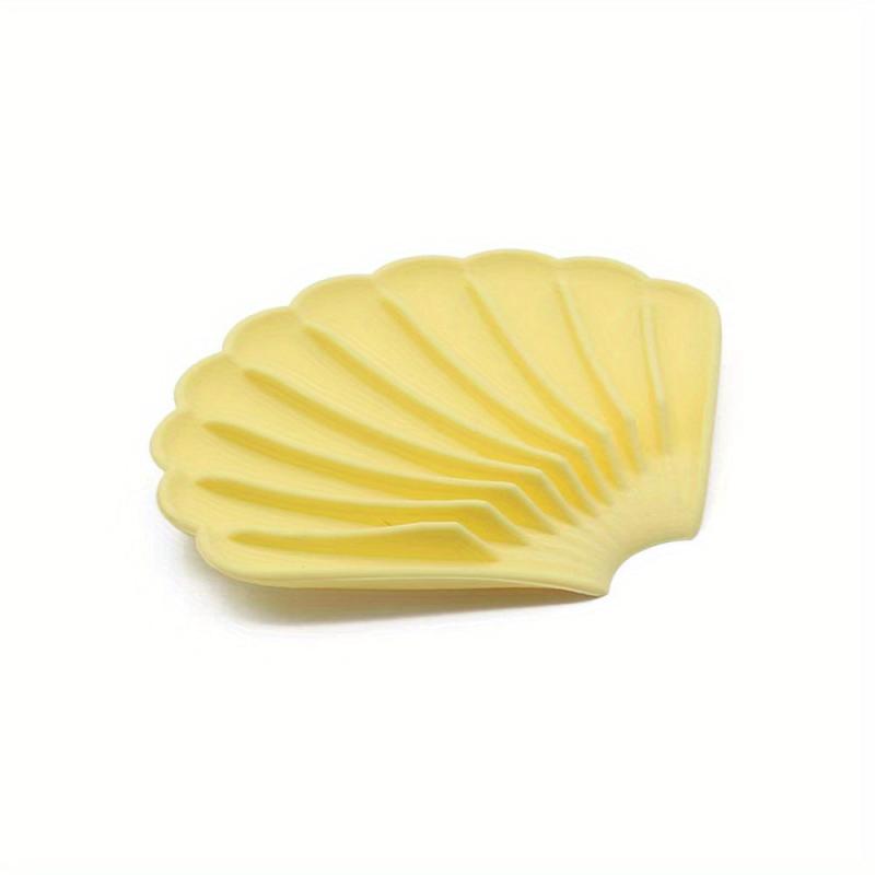 Silicone Shell Soap Dish Holder Non-slip Bathroom Punch Soap Pad