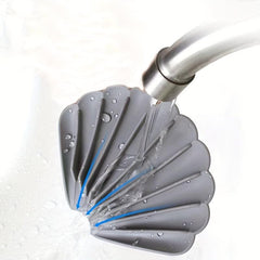 Silicone Shell Soap Dish Holder Non-slip Bathroom Punch Soap Pad