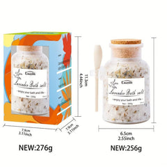 Lavender Body Scrub Bath Salt With Dried Flower Petal