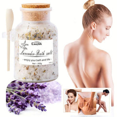 Lavender Body Scrub Bath Salt With Dried Flower Petal