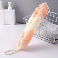 2pcs Stretch Back Scrubber Bath Shower Mesh Sponge