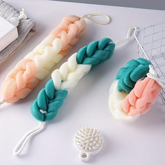 2pcs Stretch Back Scrubber Bath Shower Mesh Sponge