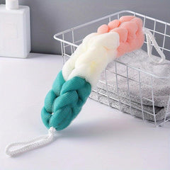 2pcs Stretch Back Scrubber Bath Shower Mesh Sponge
